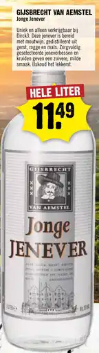 Dirck 3 Gijsbrecht van aemstel jonge jenever aanbieding