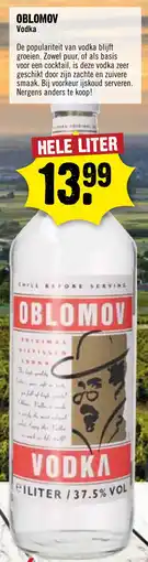 Dirck 3 Oblomov vodka aanbieding