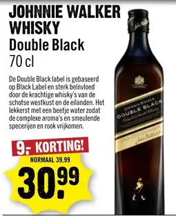 Dirck 3 Johnnie walker whisky double black aanbieding