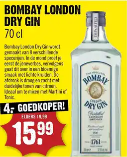 Dirck 3 Bombay london dry gin aanbieding