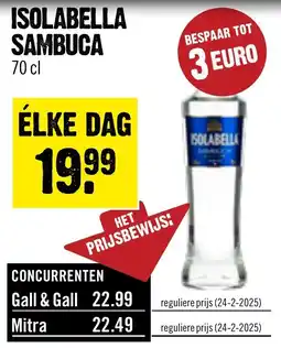 Dirck 3 Isolabella sambuca aanbieding