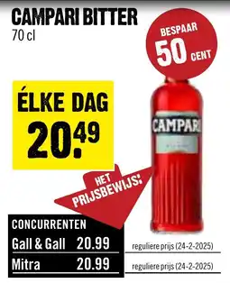 Dirck 3 Campari bitter aanbieding