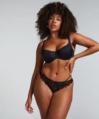 Hunkemoller Hunkemöller String Lorna Zwart aanbieding