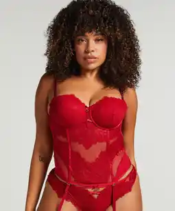 Hunkemoller Hunkemöller Bustier Charlotta Rood aanbieding