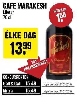 Dirck 3 Cafe marakesh likeur aanbieding