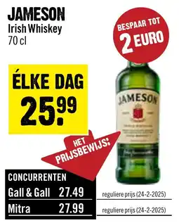 Dirck 3 Jameson irish whiskey aanbieding