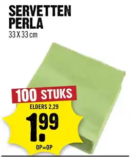 Dirck 3 Servetten perla aanbieding