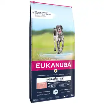 Zooplus 12kg Eukanuba Senior Large Breed Graanvrij Zeevis Hondenvoer droog aanbieding