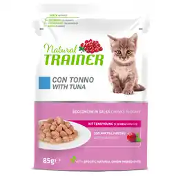 Zooplus 12x85g Tonijn Kitten & Young Natural Trainer natvoer voor kittens aanbieding