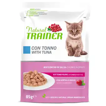 Zooplus 12x85g Tonijn Kitten & Young Natural Trainer natvoer voor kittens aanbieding