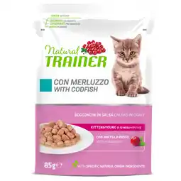 Zooplus 12x85g Kabeljauw Kitten & Young Natural Trainer natvoer voor kittens aanbieding