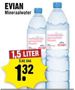 Dirck 3 Evian mineraalwater aanbieding