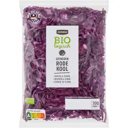 Jumbo Jumbo Biologisch Gesneden Rode Kool 300 g aanbieding