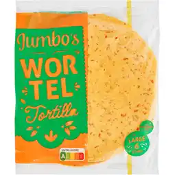 Jumbo Jumbo's Wortel Tortilla Large 6 Stuks aanbieding