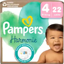 Jumbo Pampers Harmonie Luiers Maat 4, 22 Luiers aanbieding