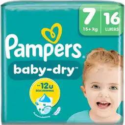 Jumbo Pampers Baby-Dry Maat 7, 16 Luiers aanbieding