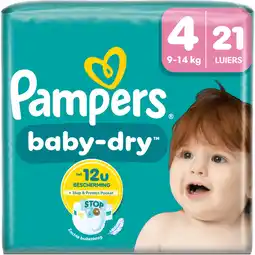 Jumbo Pampers Baby-Dry Maat 4, 21 Luiers aanbieding