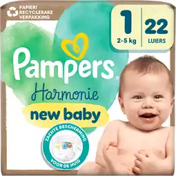 Jumbo Pampers Harmonie Luiers Maat 1, 22 Luiers aanbieding