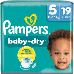 Jumbo Pampers Baby-Dry Maat 5, 19 Luiers aanbieding