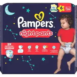 Jumbo Pampers Night Pants Maat 6, 30 luierbroekjes aanbieding