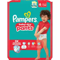 Jumbo Pampers Baby-Dry Pants Maat 6, 20 Luierbroekjes aanbieding