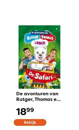 The Read Shop De avonturen van Rutger, Thomas en Paco 4 - De Safari aanbieding