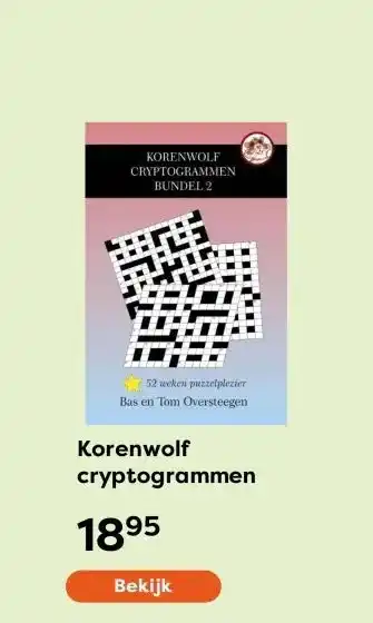 The Read Shop Korenwolf cryptogrammen aanbieding