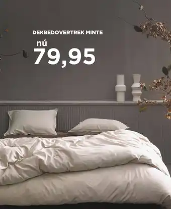 TotaalBED Dekbedovertrek Minte aanbieding