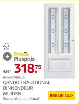 Praxis CANDO TRADITIONAL BINNENDEUR MUIDEN aanbieding