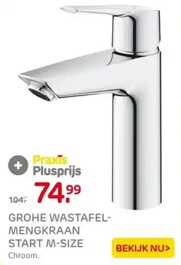 Praxis GROHE WASTAFEL- MENGKRAAN START M-SIZE aanbieding