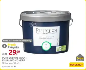 Praxis PERFECTION MUUR- EN PLAFONDVERF aanbieding