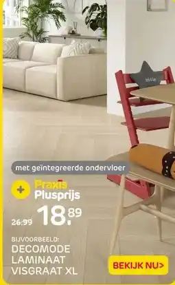 Praxis DECOMODE LAMINAAT VISGRAAT XL aanbieding