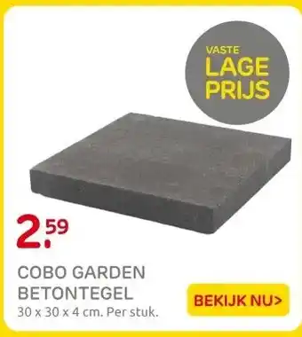 Praxis COBO GARDEN BETONTEGEL aanbieding