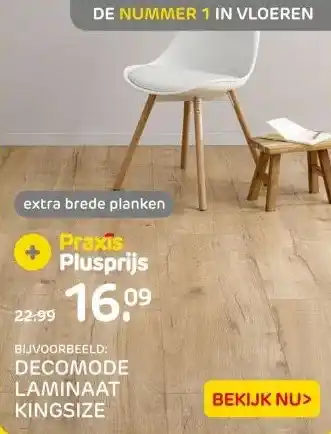 Praxis DECOMODE LAMINAAT KINGSIZE aanbieding