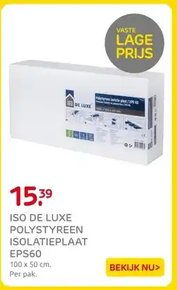 Praxis ISO DE LUXE POLYSTYREEN ISOLATIEPLAAT aanbieding