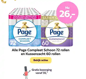 Plein.nl Alle Page Compleet Schoon 72 rollen en Kussenzacht 60 rollen aanbieding