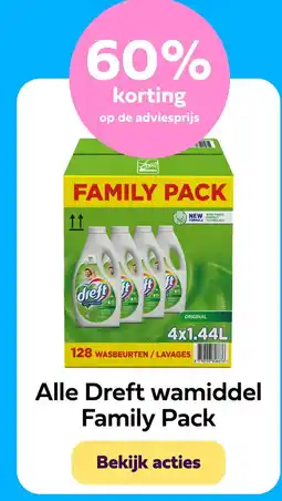 Plein.nl Alle Dreft wamiddel Family Pack aanbieding