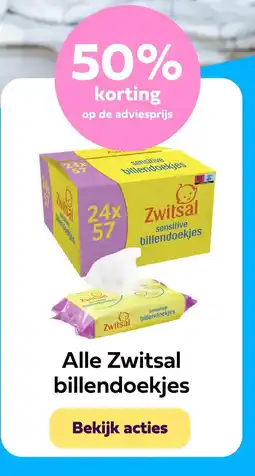 Plein.nl Alle Zwitsal billendoekjes aanbieding