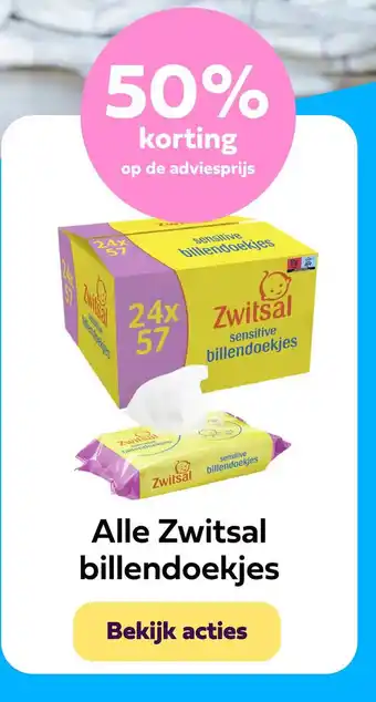 Plein.nl Alle Zwitsal billendoekjes aanbieding