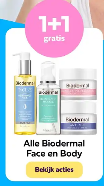 Plein.nl Alle Biodermal Face en Body aanbieding