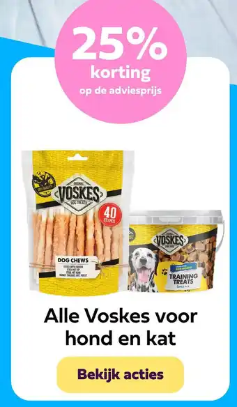 Plein.nl Alle Voskes voor hond en kat aanbieding