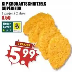 MCD Supermarkt KIP KROKANTSCHNITZELS SUPÉRIEUR aanbieding