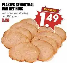 MCD Supermarkt PLAKJES GEHAKTBAL VAN HET HUIS aanbieding