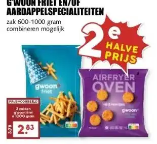 MCD Supermarkt G'WOON FRIET EN/OF AARDAPPELSPECIALITEITEN aanbieding