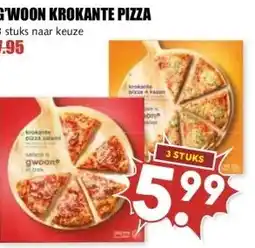 MCD Supermarkt G'WOON KROKANTE PIZZA aanbieding