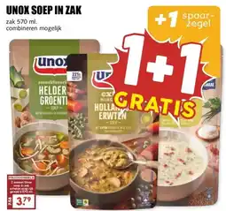 MCD Supermarkt UNOX SOEP IN ZAK aanbieding