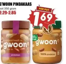 MCD Supermarkt G'WOON PINDAKAAS aanbieding