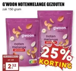 MCD Supermarkt G'WOON NOTENMELANGE GEZOUTEN aanbieding