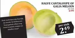 MCD Supermarkt HALVE CANTALOUPE OF GALIA MELOEN aanbieding