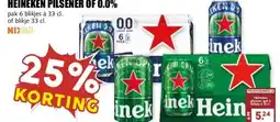 MCD Supermarkt HEINEKEN PILSENER OF 0.0% aanbieding